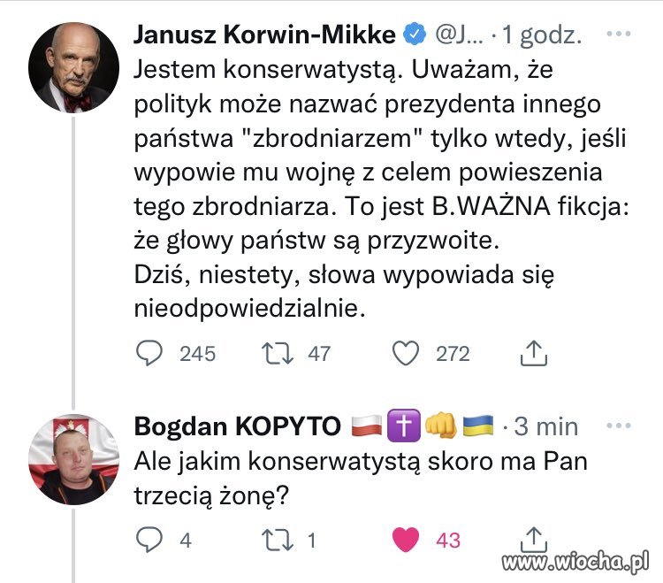 Konserwatysta, ale nie ortodoksyjny.