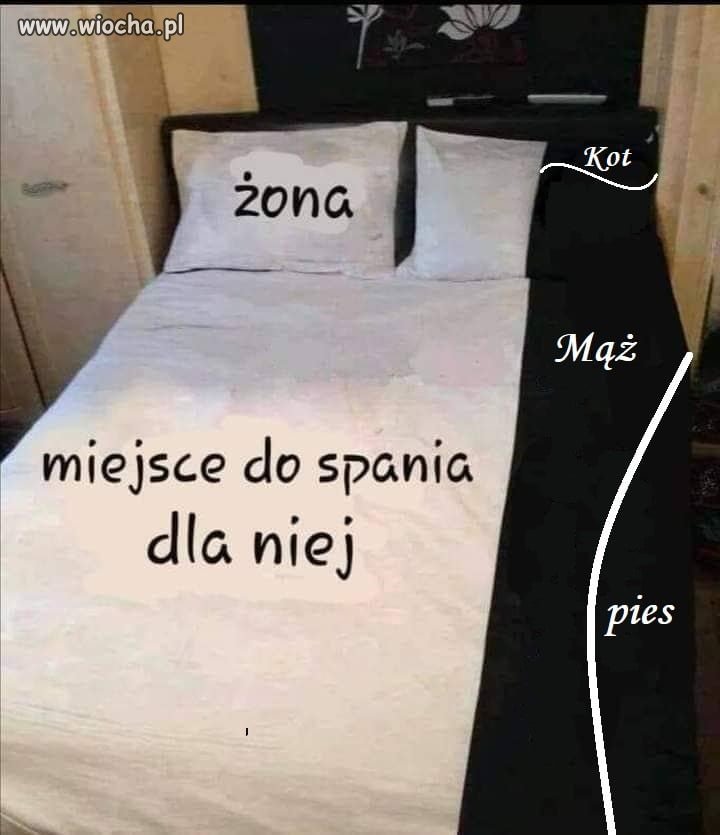 Podział w sypialni