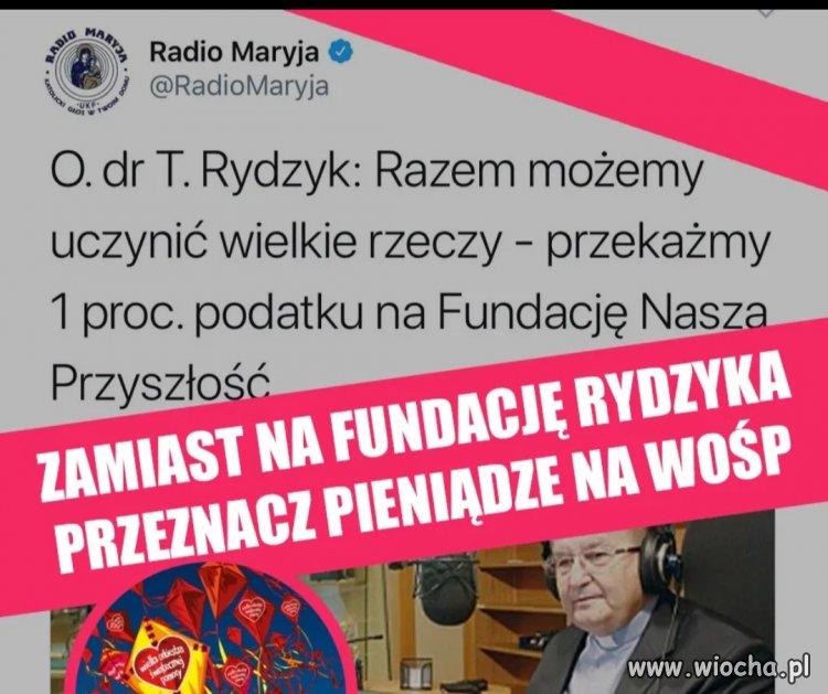 Daję tylko i wyłącznie na WOŚP ! 