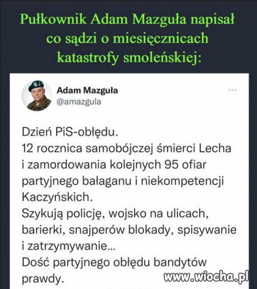 Mazgula jak zwykle trafnie...