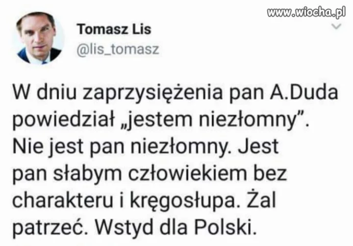 Czy Tomasz Lis ma rację?
