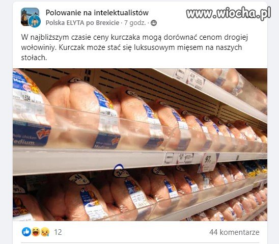 Kurczaczki w cenie wołowiny