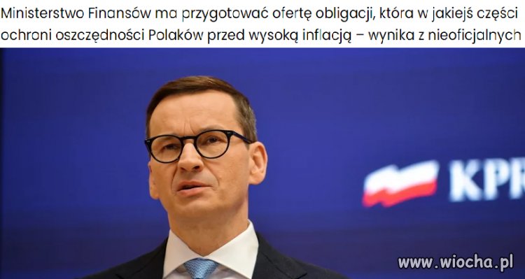 Morawiecki sięga po oszczędności Polaków
