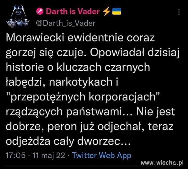 Machający łapami odleciał zupełnie.