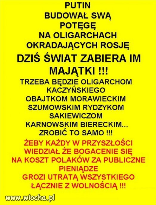 Czas skonczyc z polska tradycja polityczna...