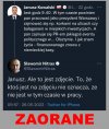 Janusz znowu pokazuje jakim jest idiotą