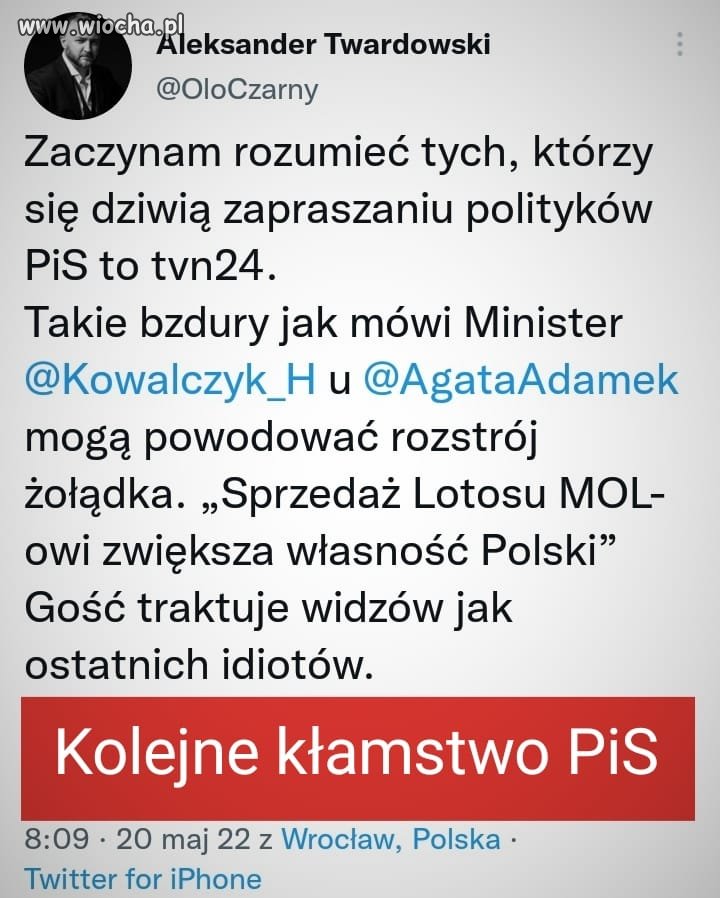 Chyba myślą, że wszyscy Polacy reprezentują 