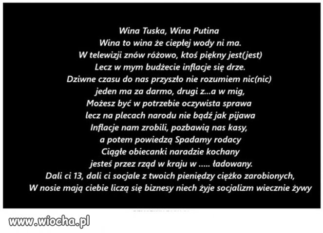 Tylko taki wierszyk...