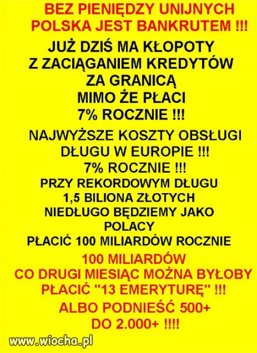 Rezultat 7 lat "Dojnej Zmiany" PiSu...