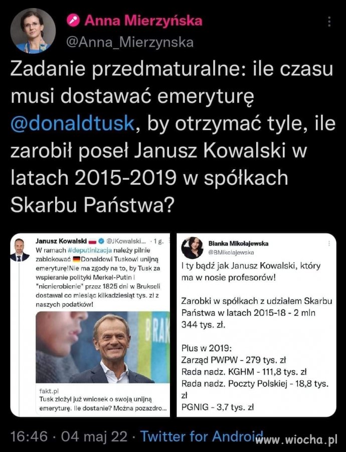Janusz to starszy specjalista od miedzi i znaczków pocztowych