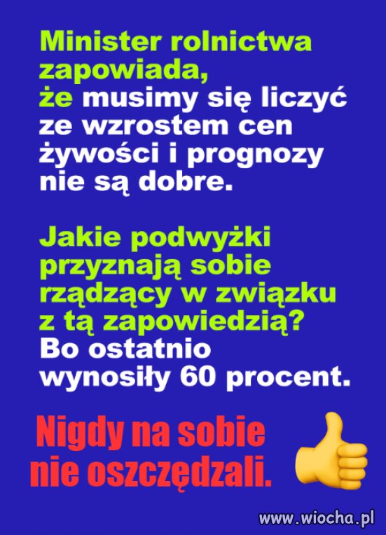 Minister rolnictwa zapowiada ...