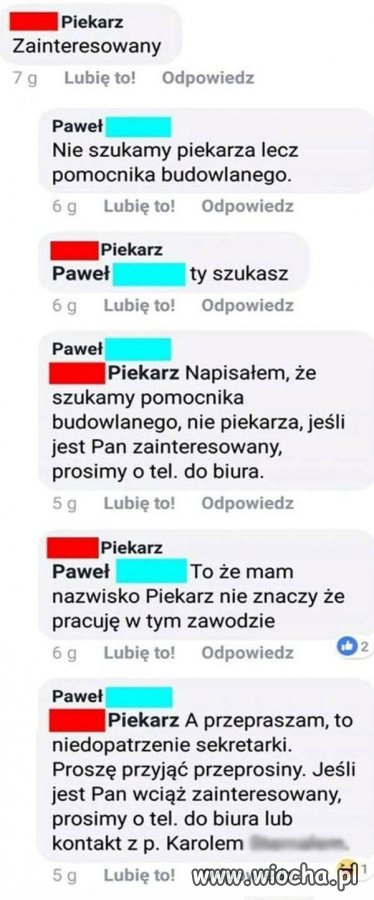 Małe nieporozumienie na starcie