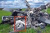 Wrak pralki w zestrzelonym, rosyjskim helikopterze