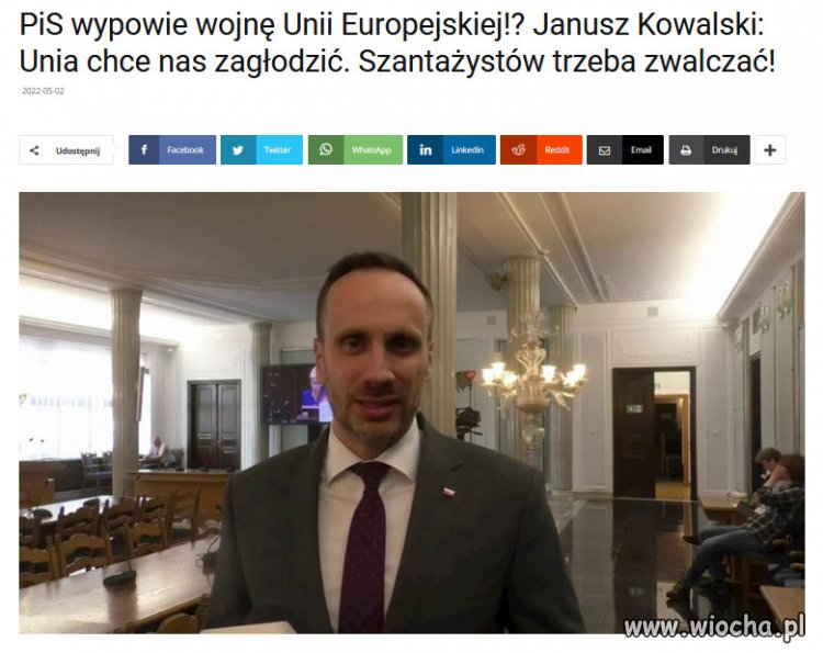 PiS na wojnie z Zachodem. Oni nie chcą UE, oni chcą kase!