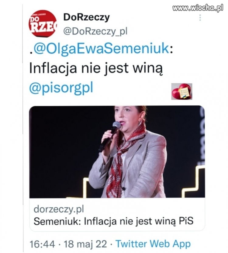 Jasne, że nie jest winą PiSu. Z Chin przyszła, jak Covid.