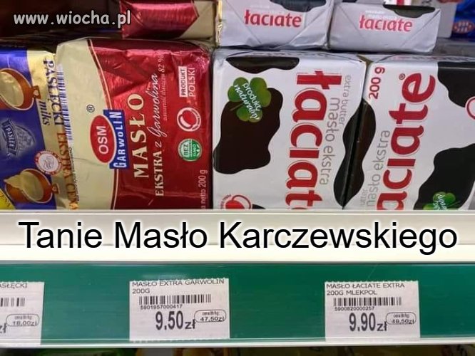Tanie masło Karczewskiego 