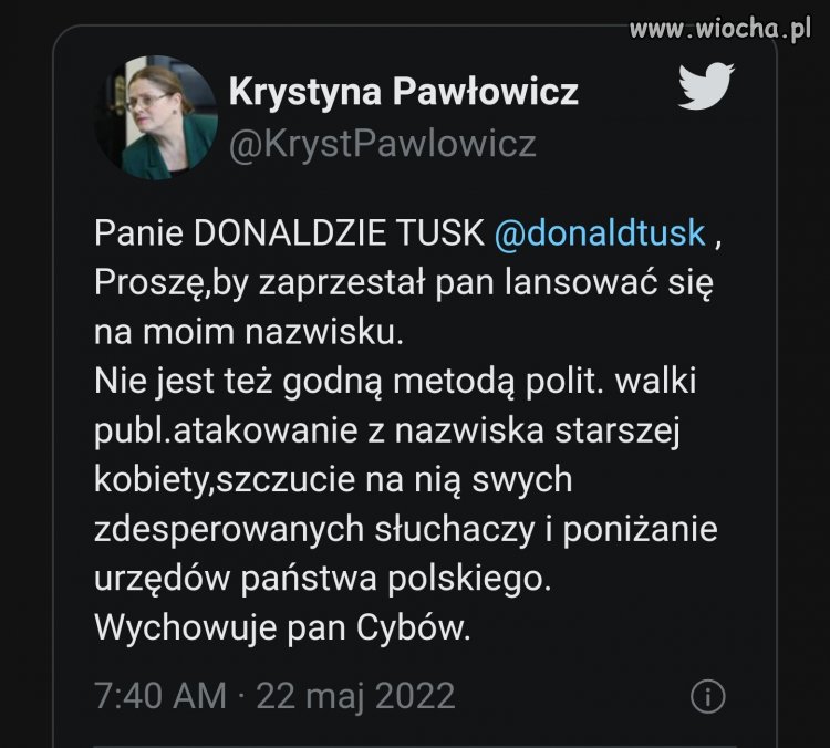 Krystyna odleciała.