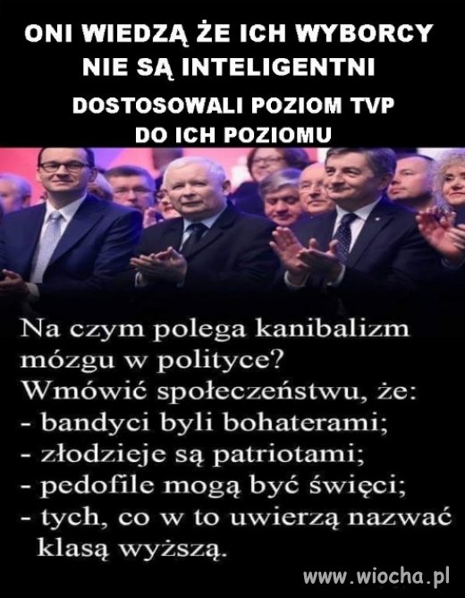 Reprezentanci elektoratu oglupiaja ich jeszcze bardziej...