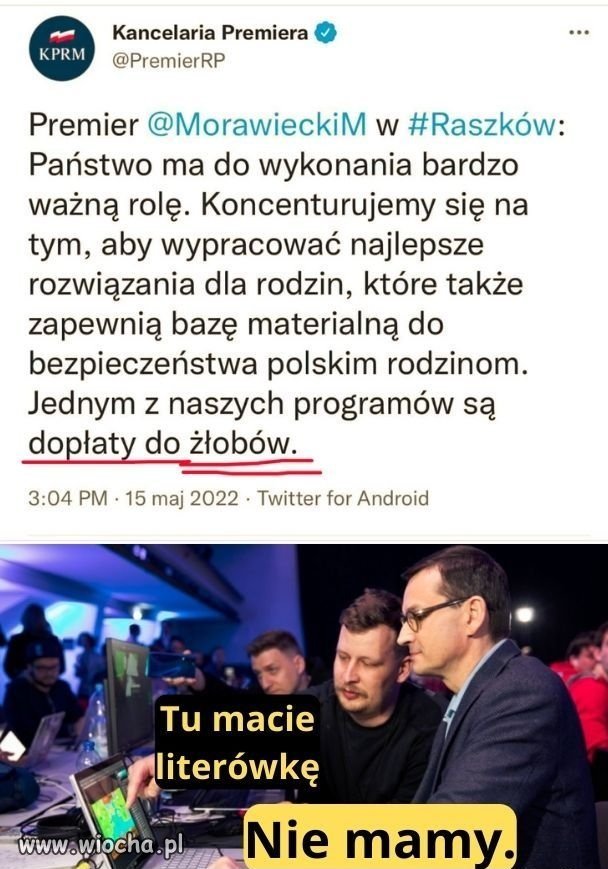 Chyba pierwszy raz powiedział prawdę