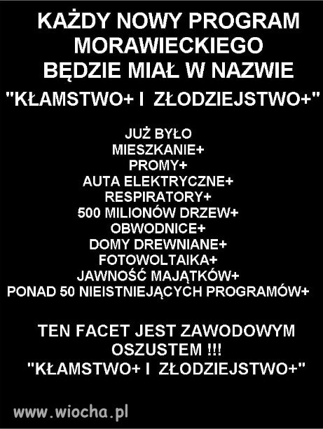 Jedyne co potrafi zgraja PiSu, to KŁAMAĆ i KRAŚĆ!