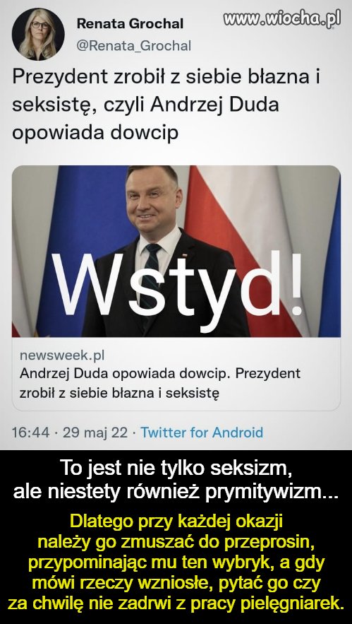 Wstyd Polaków, to duda 