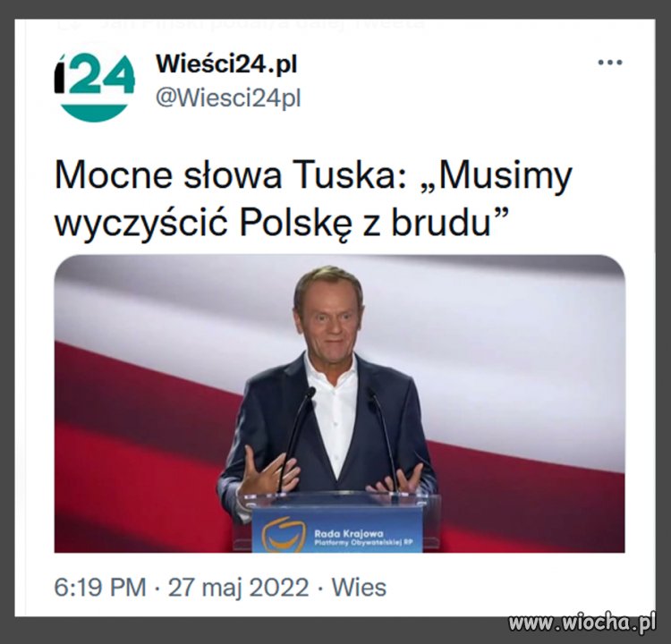 Mocne słowa Tuska 