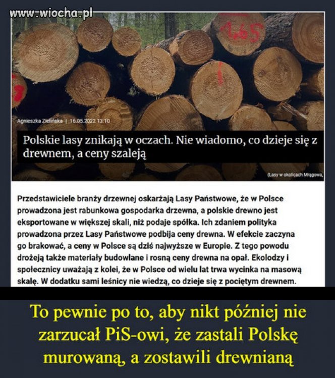 A to nie PiS twierdził że PO chciało lasy sprzedać
