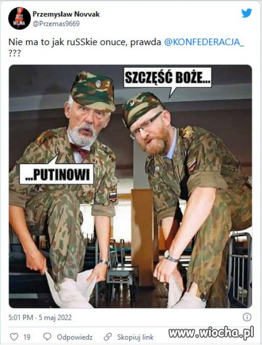 Ruskie onuce juz ponizej progu wyborczego...