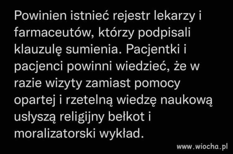 Tak powinno być bo Polska to chory kraj