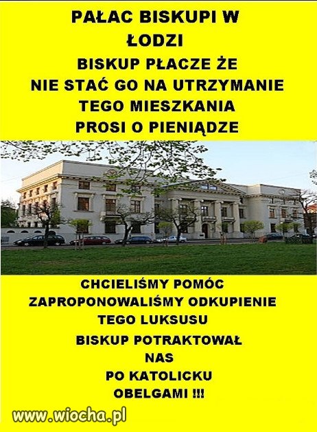 Coraz trudniej biskupom, żyć w ubóstwie...
