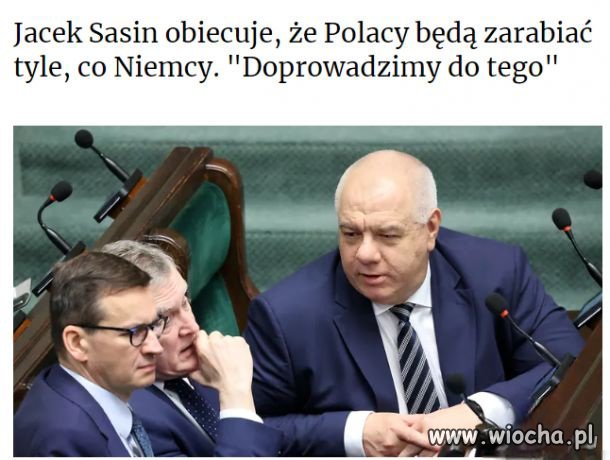 No jak Sasin obiecuje to...