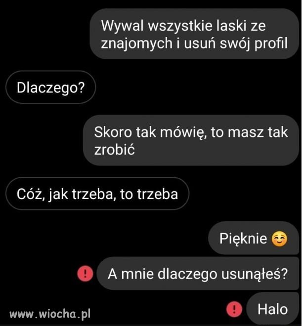 Sama chciała