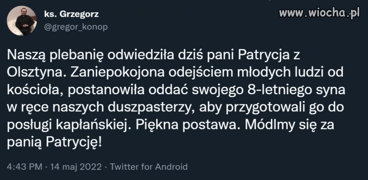 Matka zadecydowała. 
