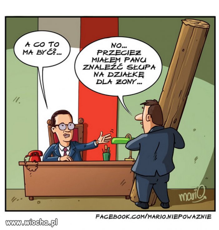 Ratujcie! Morawiecki potrzebuje słupy, dla zony...
