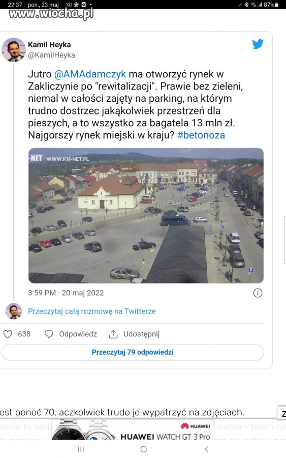 Tradycyjna pisowska zabawa zabetonuj sobie rynek