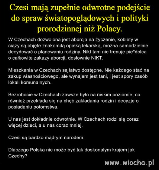 Podobno w Czechach nie ma PiSu...