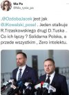 Dwa matoły . Dwa polityczne chuligany .