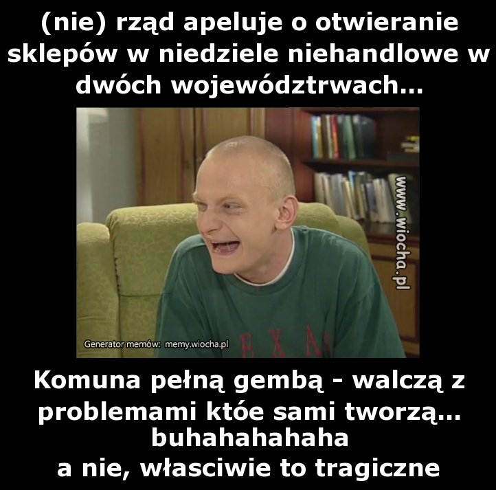 (nie) rząd apeluje o otwieranie sklepów w