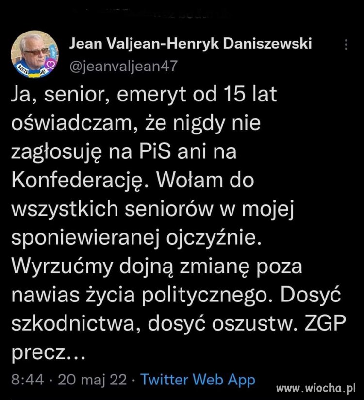 Nawet 14-sta emerytura go nie przekonała?