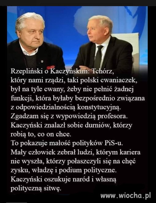 Sędzia Rzeplinski to autorytet i wie co mówi...