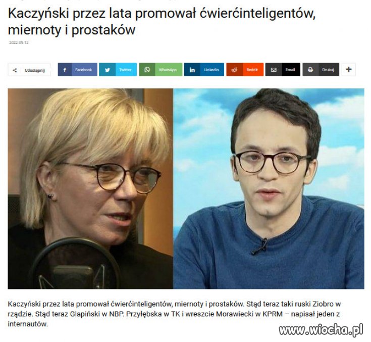 Wielu pyta gdzie Kaczynski znalazl, tylu debili do rzadu?
