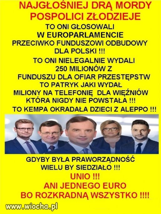 Ach...ci prawi i sprawiedliwi PiSu...