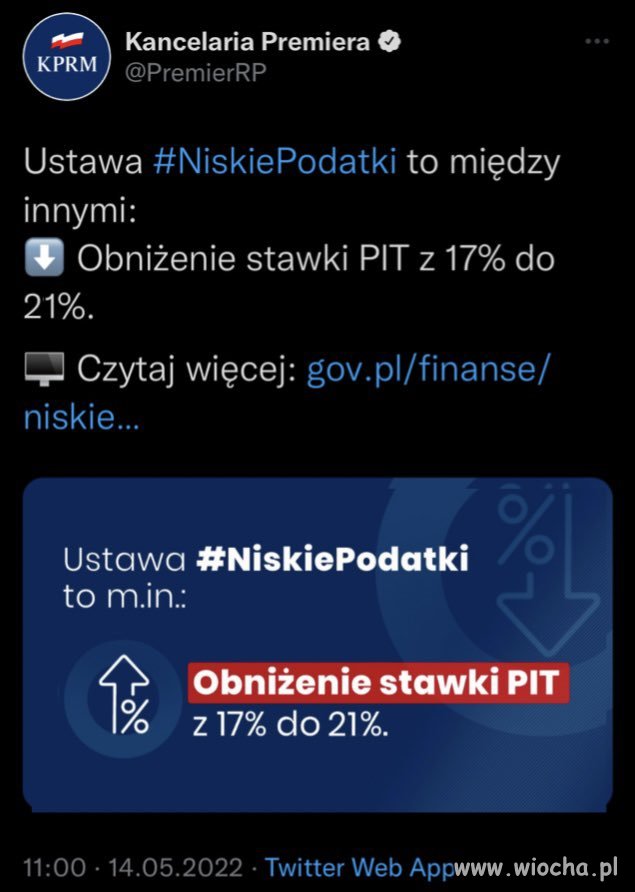 PiS obniży nam podatki z 17% na 21%