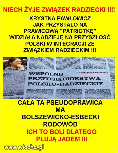 Kiedyś komuchy, Lenina i Stalina, teraz katole JPII...