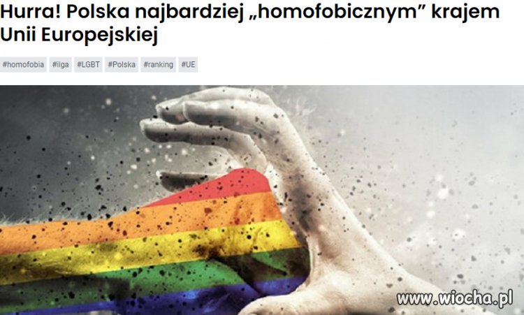 Polska najbardziej homofobicznym krajem UE