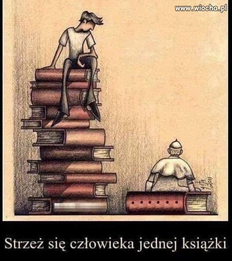 Po lewej wiedza. Po prawej zadupie.