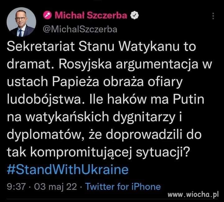 Mafia rosyjska i watykańska to to samo więc nie ma się co dziwić