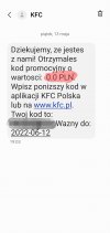 KFC  kod promocyjny 13 maja
