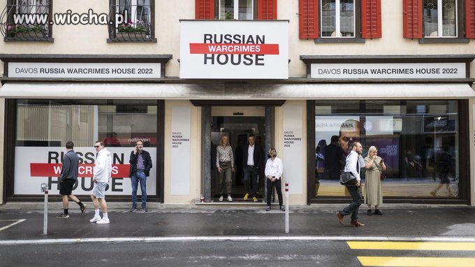 Dom rosyjskiej zbrodni w Davos