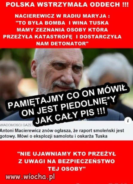 Macierewicz to vice prezes PiSu...